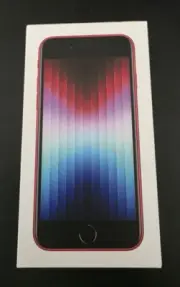 New in Box Apple iPhone SE 3rd Gen 2022 RED 64GB 5G UNLOCKED iOS