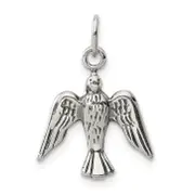 Sterling Silver Antiqued Dove Charm