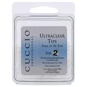 Cuccio Pro Ultraclear Tips - 2 by Cuccio Pro for Women - 50 Pc Acrylic Nails