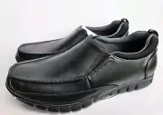 Dr. Scholl's Men's Connor Black Leather and man made Slip on Loafer Shoes sz 10