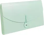 Sewroro Bill Storage Bag Plastic Accordion Folder Coupon Holder Office Organizer Keep Everything in Order Random Color