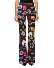 Alice and Olivia Floral Print Bootcut Pants