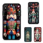 pattern Christmas nutcracker For iPhone XS 11 12 13 14 15 16 Pro Max Funny Cases