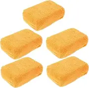 AKOOSY 5pcs Car Applicator Pads Scratch Removal Polishing for Auto Detailing Versatile Hand Polishing Pads for Car Home Use Efficient Buffing Travel Friendly Cleaning Essentials