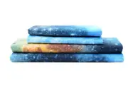 Galaxy Outer Space Sheet Set, Galaxy Themed, 3 pcs Including Flat Sheet, Fitt...