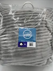 CordaRoy's Bean Bag COVER Only ! King Size (XL) Corduroy Plush Grey gray NWT!