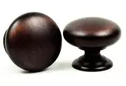 Knob Pull Round Kitchen/Bath Cabinet Door Drawer Hardware Brush Oil Rub Bronze