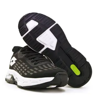 【LOTTO】男 專業避震氣墊慢跑鞋 AERO+系列(黑灰白 6561)