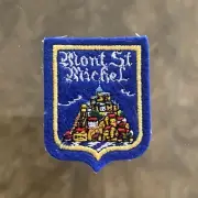 Vintage ‘MONT St MICHEL’ Normandy NORMANDIE France SOUVENIR Cloth PATCH Badge