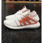 ADIDAS TUBULAR VIRAL 慢跑鞋 運動 瑜珈 白色 粉橘色 帆布 麂皮 繃帶鞋 襪套 BB6306