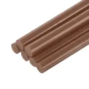 Mini Hot Glue Sticks for Glue Gun 0.27-inch x 8-inch Coffee 6pcs