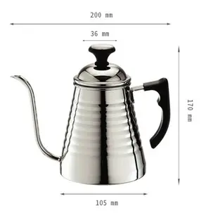 現貨附發票 TIAMO 優質不鏽鋼細口壺 附溫度計款 700ml HA1639 咖啡手沖壺 咖啡壺 細口壺 手沖壺