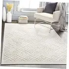 Ivor Outdoor Textured Area Rug,5'3" x 7'3",Cream