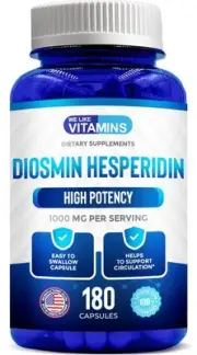 Diosmin Hesperidin 1000mg – 180 Capsules – 90 Day Supply - Diosmin and Hesper...