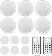 Puck Lights 13 Colors Battery Operated Remote Control for Kitchen Closet Bedroom