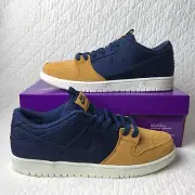 Nike SB Dunk Low Pro PRM Shoes Men’s SZ 11 Midnight Navy Ochre DX6775-400