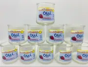LOT of 10 Oui/Yoplait Yogurt Glass Jars Craft Candle DIY Repurpose storage