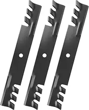 IDEASURE 00273100 Mulching Blades for 36" 52" Deck, 04916400 Mower Blades Compatible with A-riens G-ravely 00450300, Ex-mark 1-633482 539100341, Bad-Boy 038-3000-00, S-cag 482878 481707 481711, 3 Pack