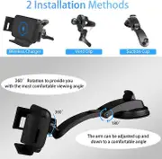 Lopnord Wireless Car Charger Mount Compatible with Samsung Galaxy Z Fold 5 4 3 /S24/S23/S22/S21, 10