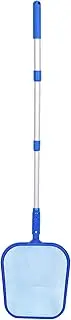 Pool Cleaning Tools Kit, Pool Skimmer Net Leaf Rake Swimming Pool Cleaner Supplies with 3‑Section Telescopic Pole Scoop Net for Swimming Pool Cleaning 348g