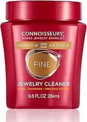 CONNOISSEURS Premium Edition Jewelry Cleaner, Value Size 9.6oz - Pick from Fine, Silver or Delicate Jewelry Cleaner, 9.60 Fl Oz (Pack of 1), No Gemstone