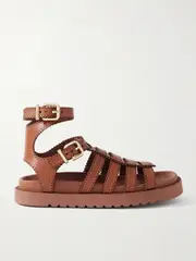 [Zimmermann] Zimmermann - Goldie Leather Platform Sandals - Brown - FR38 FR 38 Brown