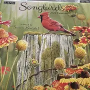 Songbirds 2023 Wall Calendar Artwork By Susan Bourdet- New