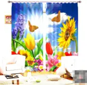 3D Sky Flower 5 Blockout Photo Curtain Printing Curtains Drapes Fabric Window AU