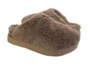 UGG FUZZ SUGAR HICKORY SLIDE SLIP ON FAUX FUR SANDALS US 12 / EU 43 / UK 10