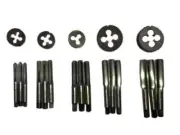 NEW BSF TAP DIE SET 3/16" - 1/2" - RIGHT HAND 24 PCS SET - BRITISH STANDARD FINE