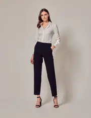 Hawes & Curtis Navy Suit Trousers Size: 18 (UK 20)