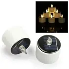 6PCS 1.2V Solar Light Solar Candle LED Energy Saving Flameless Candle Warm White
