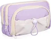 Large Capacity Pencil Case, Zipper Pencil Case, Cute Pencil Case, Backpack, School Supplies, Aesthetic Pencil Case, Pen Organizer Cloth Pencil Case (Purple)