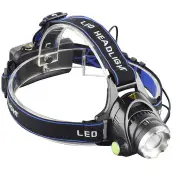 568D 650LM T6 LED HeadLamp Waterproof 3 Modes Telescopic Zoom Rechargeable Running Camping Cycling Light