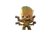 Hot Toys Guardians of the Galaxy Volume 3 - Groot With Weapon Cosbaby Figure
