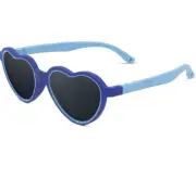 Baby Toddler Infant TPEE Flexible Sunglasses Heart, Blue