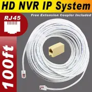 100ft SWANN NVR POE SWNVK-873008 NVR8-7300 HD NVR IP 100% Copper Cable