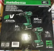 NEW Metabo HPT KC18DDX 18V Cordless Impact Driver and Drill Kit w/batteries
