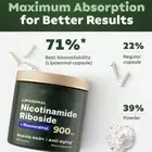 Nicotinamide Riboside Resveratrol / NAD+ Supplement for Anti-Aging, Energy,Focus