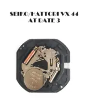 SEIKO/ HATTORI- VX44 at date 3 Seiko Quartz Watch Movement Japan