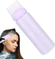 Hair Coloring Bottle Applicator | Portable Scalp Comb Empty Bottle,Multi-Purpose Dye Tool for Beauty Salon, Home, and Barber Shop