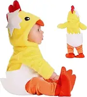 Toddler Hatching Chicken Costume - Boys Animal Design Rompers for Dress Up,Party Costume Supplies Chicken Clothing for Easter, Holiday Celebrations