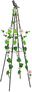 Plant Tower Trellis | Garden Obelisk Trellis For Potted Climbing Plants,Plant Support With Bird Sculpture For Climbing Plants, Metal Trellis For Climbing Plants Indoor And Outdoor, Tomato Trellis Towe