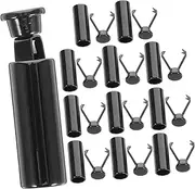 [TOGEVAL] 12pcs Zinc Alloy Cord Locks Durable Rope Stoppers for Hoodies Sportswear Shoelaces Secure Drawstring End Caps Stylish