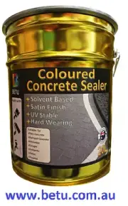SOLVENT BASED COLOURED CONCRETE SEALER COLORBOND MONUMENT COLOUR -20 Litres