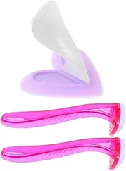FRCOLOR Bikini Hair Razor 3 Pack Ladies Shaver Women's Razors for Shaving Body Plastic for Bikini Body Underarm Random