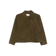 [Ba & sh] Ba & sh Classic-collar Leather Jacket II NUMERIC GREEN