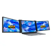 14''IPS Portable Dual Screen Monitor Laptop Triple Screen Extender Plug And Play