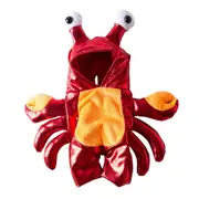 Halloween Cosplay Dog Red Crab Costume