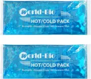 Ice Packs for Injuries Reusable Gel (2 Pack) - Hot Cold Gel Ice Pack for Injury,